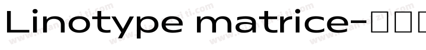 Linotype matrice字体转换